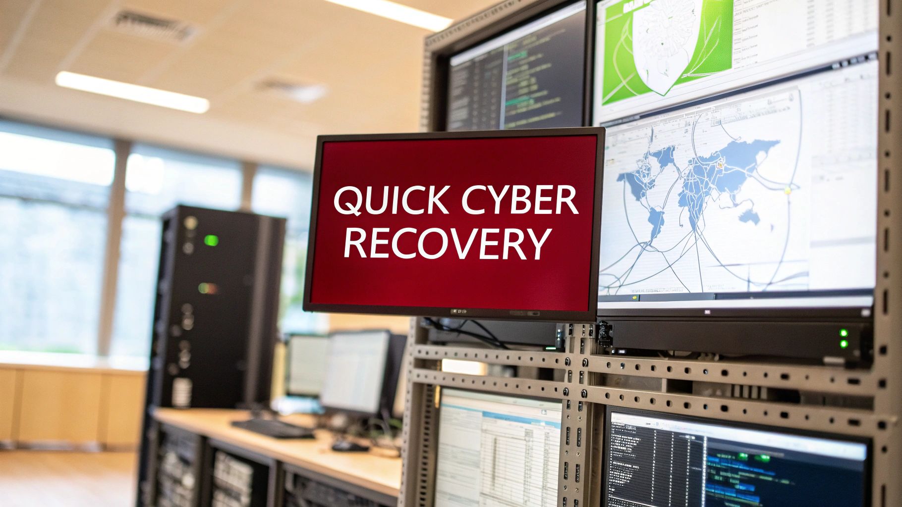 Image showcasing incident response plan template: Quick cyber recovery